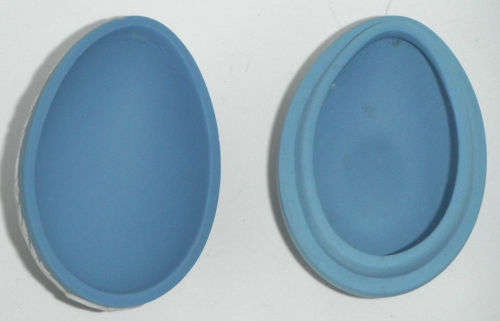 Wedgwood 1979 MALLARD DUCK BLUE JASPER WARE EGG Shaped Trinket Box  #