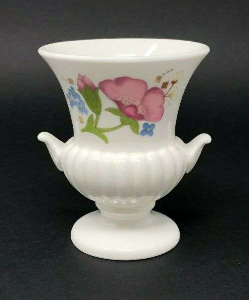 Wedgwood Meadow Sweet Small Urn Vase, Floral Design  #