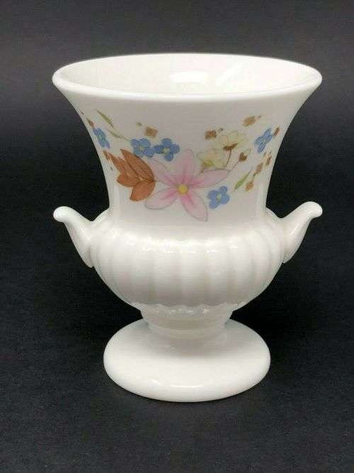 Wedgwood Meadow Sweet Small Urn Vase, Floral Design  #