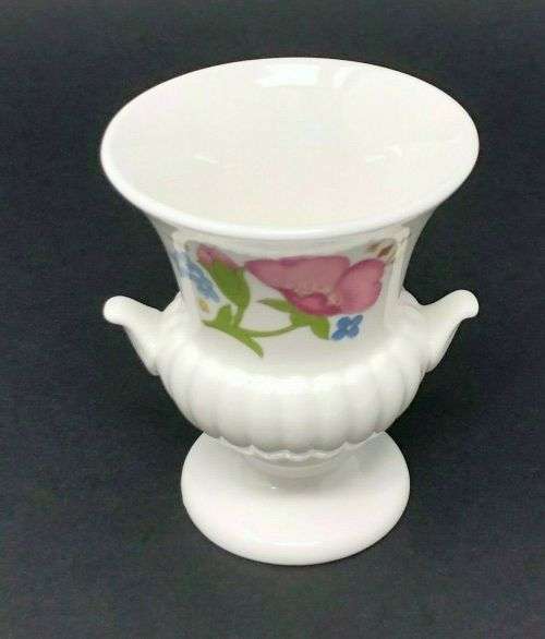 Wedgwood Meadow Sweet Small Urn Vase, Floral Design  #