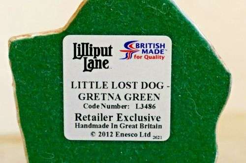 LILLIPUT LANE ~ LITTLE LOST DOG GRETNA GREEN #