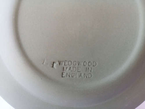 Vintage Wedgwood Jasper Green Round Dish  #