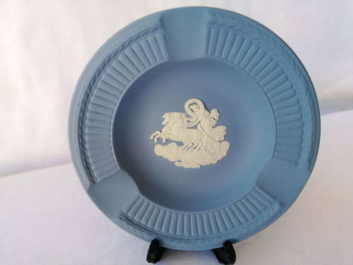 WEDGWOOD BLUE JASPER ROUND TRAY  #