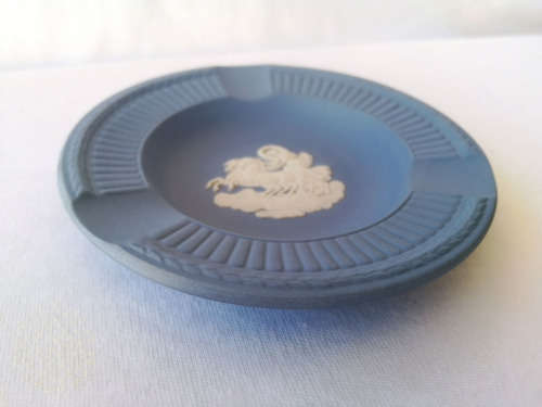 WEDGWOOD BLUE JASPER ROUND TRAY  #