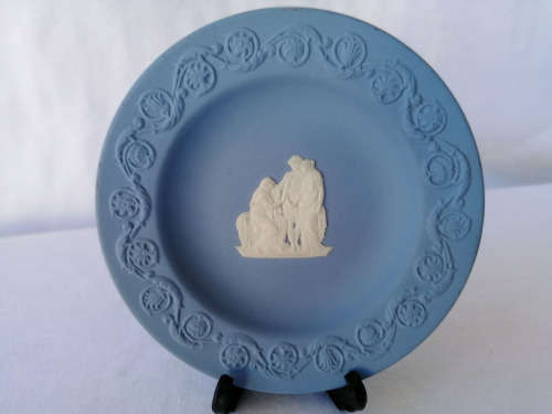 WEDGWOOD BLUE JASPER ROUND TRAY  #