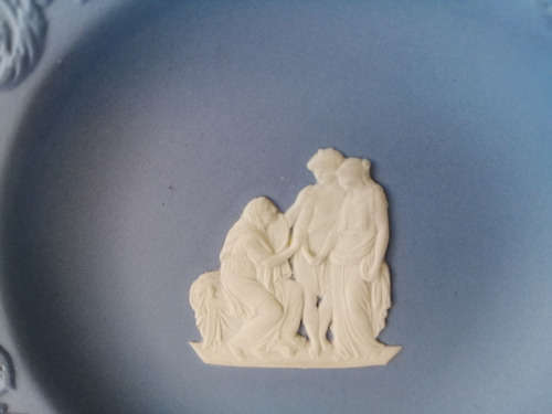 WEDGWOOD BLUE JASPER ROUND TRAY  #