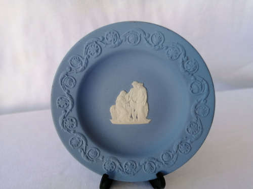 WEDGWOOD BLUE JASPER ROUND TRAY  #
