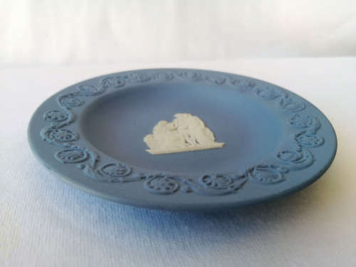 WEDGWOOD BLUE JASPER ROUND TRAY  #