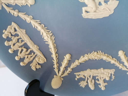 Vintage Wedgwood Jasper Blue Large Display Plate  #