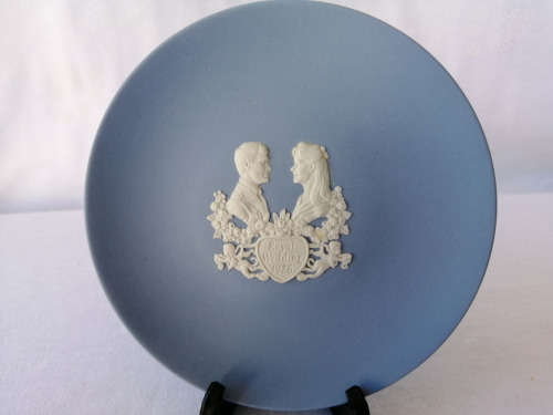 Vintage Wedgwood Jasper Blue Sweet Dish Royal Wedding 1986  #