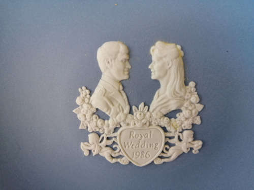 Vintage Wedgwood Jasper Blue Sweet Dish Royal Wedding 1986  #