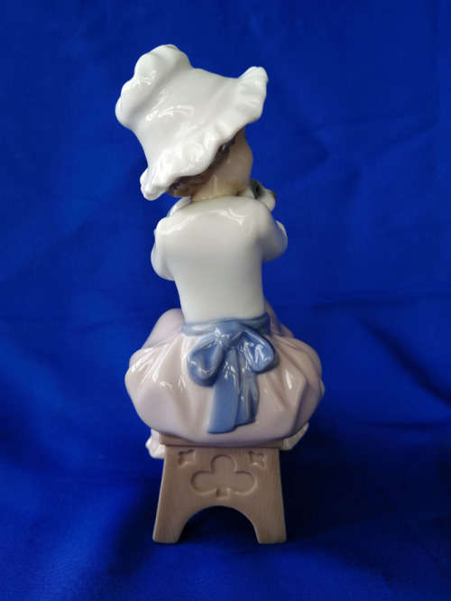 Nao by Lladro Girl Holding Puppy #