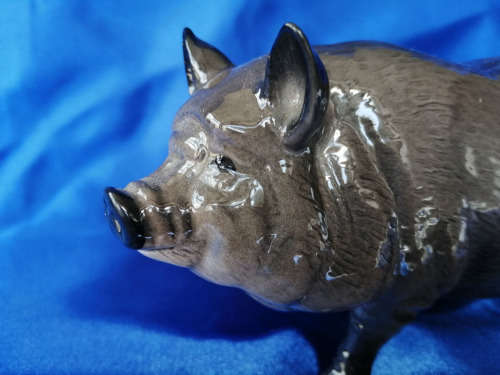 Royal Doulton Grey Vietnamese Pot Belly Pig