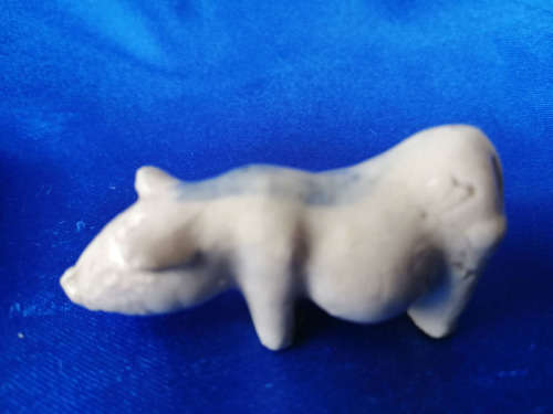Antique China Pottery Pig Stoneware Salt Glaze