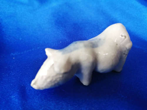 Antique China Pottery Pig Stoneware Salt Glaze