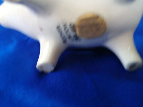 Plichta Pottery of London, pig figurine, Pot Pouri