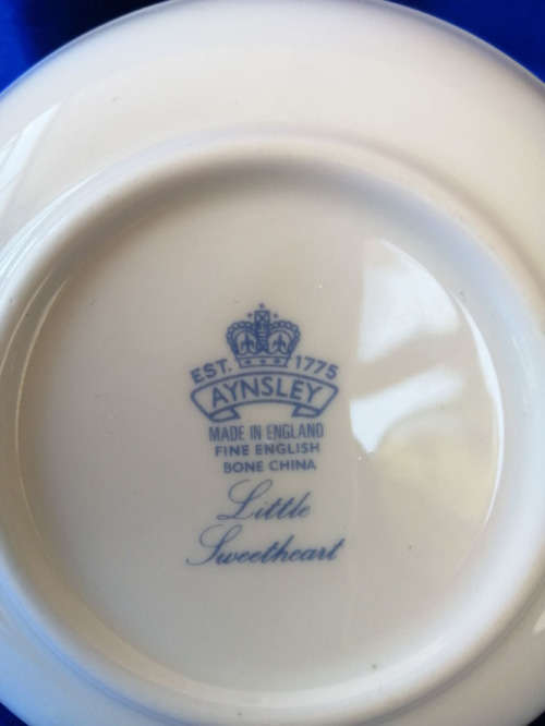 Large Aynsley Bone China Pin Tray Little Sweetheart