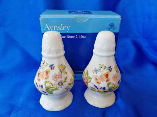 Aynsley Cottage Garden Pattern Salt and Pepper Shaker