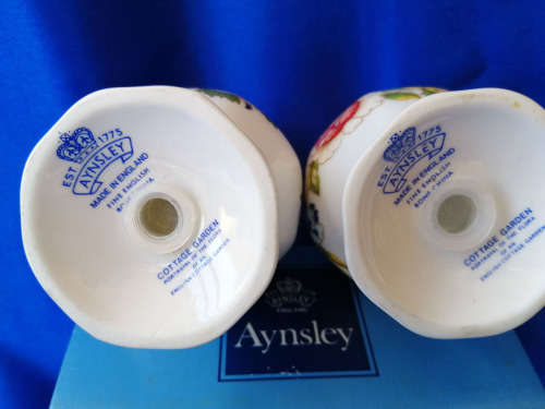 Aynsley Cottage Garden Pattern Salt and Pepper Shaker