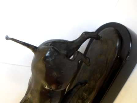 BRONZE WARTHOG SCULPTURE BY SA ARTIST BRENDA E. MILLER NUMBERED 16/25 #