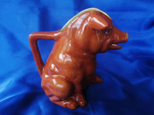 Very old orange and lime milk jug Meissen