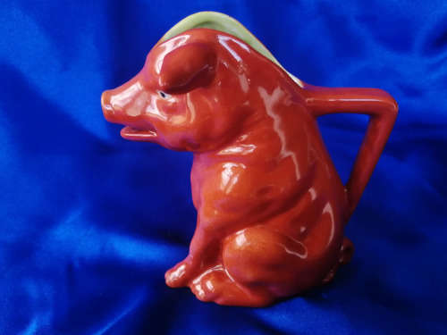 Very old orange and lime milk jug Meissen