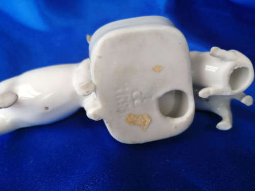 Very Old Porcelain Mother Pig with Her Babies *