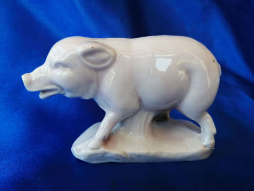 Very Old salt glazed Pink Pig Penny Moneybox