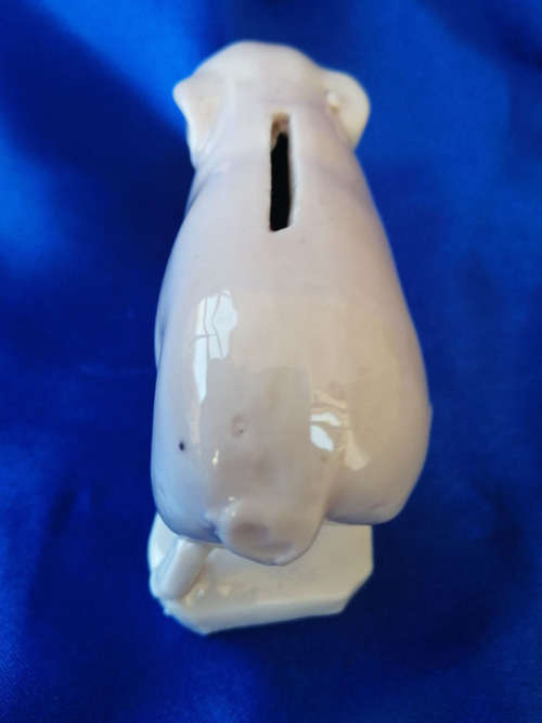 Very Old salt glazed Pink Pig Penny Moneybox