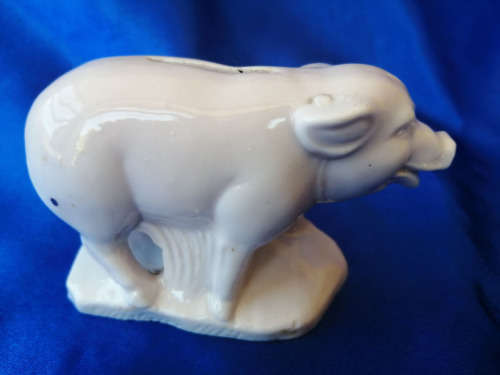 Very Old salt glazed Pink Pig Penny Moneybox