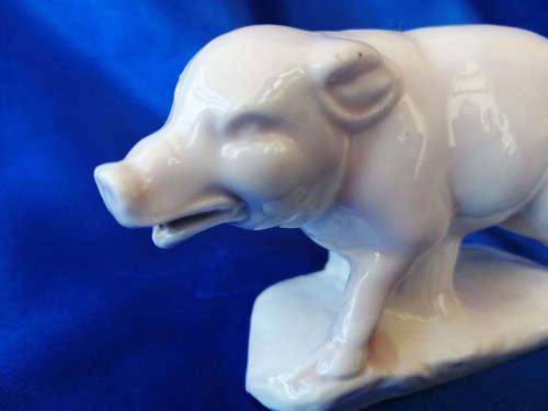 Very Old salt glazed Pink Pig Penny Moneybox
