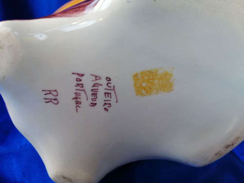 Agueda Hand Painted Pig Drink Pitcher Made in Portugal