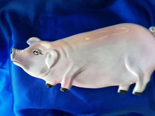 Italy Pig Piggy Oink dish spoon rest ` La Ceramica` 6467 Vintage Farmhouse