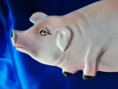 Italy Pig Piggy Oink dish spoon rest ` La Ceramica` 6467 Vintage Farmhouse