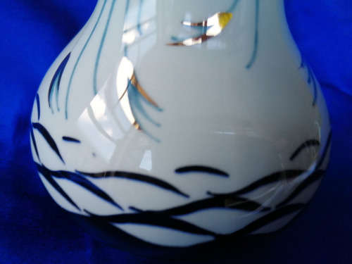 Vintage Gouda Pottery Hand Painted Vase