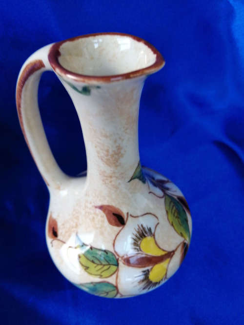 Vintage Gouda Pottery Hand Painted Jug 274 Irene Zenith