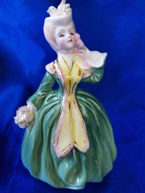 Vintage Lady with Green Dress #