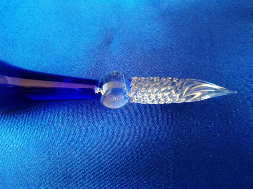 Murano Couloured  pen. The spiral serves s reservoir to carry the ink