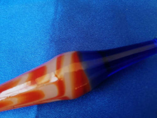 Murano Couloured  pen. The spiral serves s reservoir to carry the ink