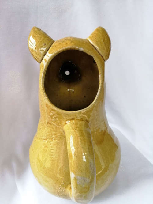 Antique Sarreguemines Jug in the shape of a pig France - 1890-1919 - Folk Art - Earthenware