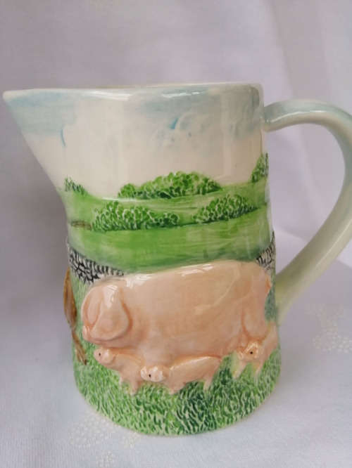 James Herriot`s - Country Ktichen - Jug  - Pig Design Border Fine Arts