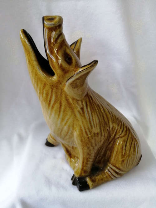 RARE GUERNSEY POTTERY PIG/ MONEY BOX/ PIGGY BANK
