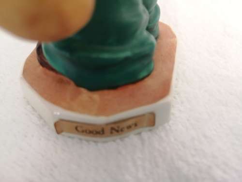 Goebel red head figurine Boy with Flowers, Good News #