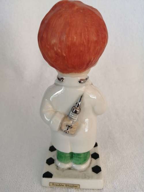 Goebel red head figurine Doctor, Trouble Shooter