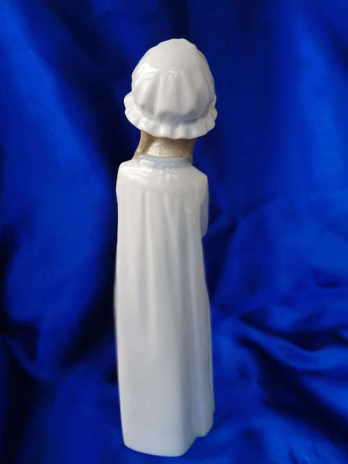 Lladro Nao Girl Holding Basket