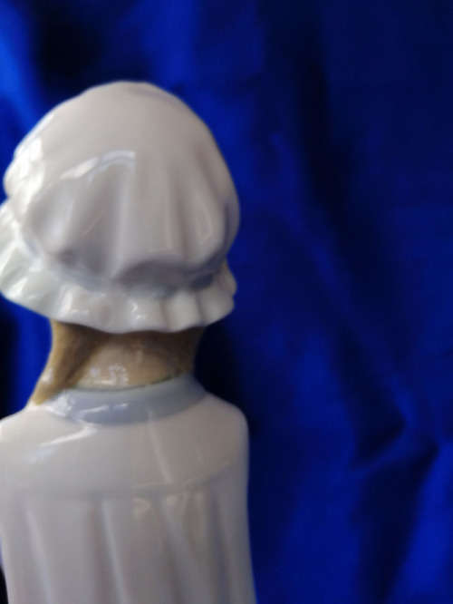 Lladro Nao Girl Holding Basket