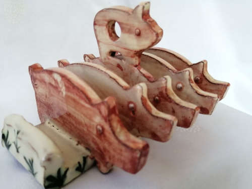 Cute Pottery Toast Rack Letter Holder