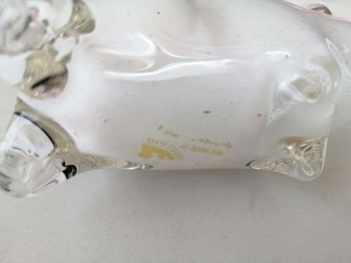 Avondale Glass Pig Paperweight/ Ornament
