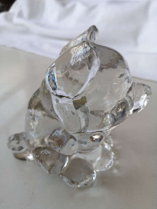 Goebel Clear Glass Charlotten Hutte Pig Satin Finish