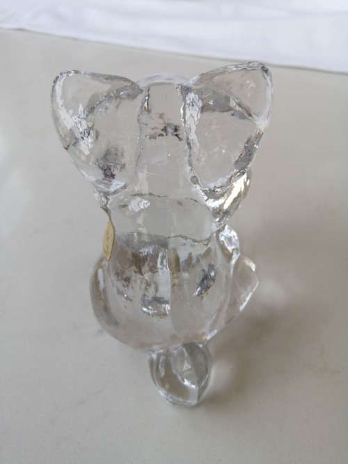 Goebel Clear Glass Charlotten Hutte Pig Satin Finish